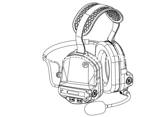 Full-duplex ENC pickup noise cancelling headset ETF9
